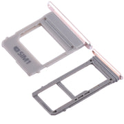 For Galaxy A520 / A720 2 SIM Card Tray + Micro SD Card Tray (Pink)