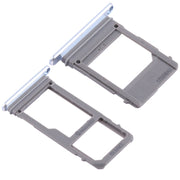 For Galaxy A520 / A720 2 SIM Card Tray + Micro SD Card Tray (Blue)