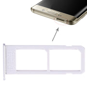 For Galaxy S6 Edge plus / S6 Edge+ 2 SIM Card Tray (Silver)