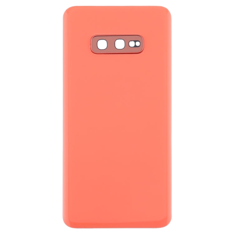 For Galaxy S10e Battery Back Cover with Camera Lens (Pink)