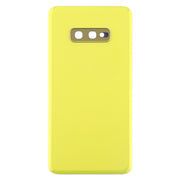 For Galaxy S10e Battery Back Cover with Camera Lens (Yellow)