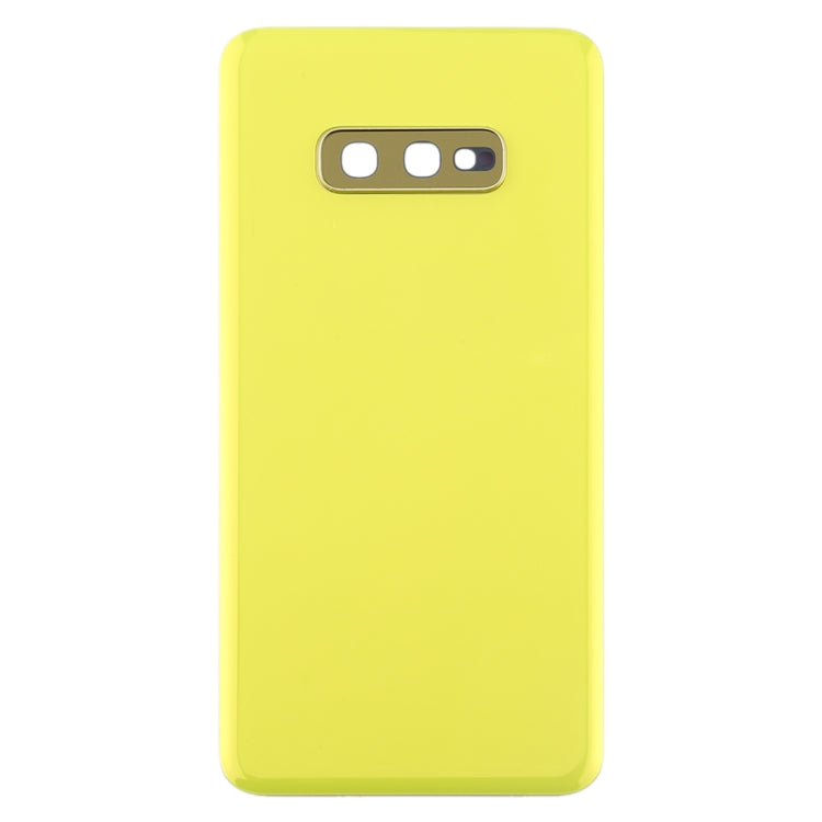 For Galaxy S10e Battery Back Cover with Camera Lens (Yellow)