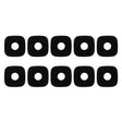 For Galaxy C9 Pro / C9000 10pcs Back Camera Lens(Black) - Camera by PMC TechLife | Online Shopping South Africa | PMC TechLife