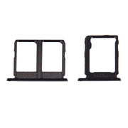 For Galaxy C9 Pro / C9000 SIM Card Tray + Micro SD Card Tray (Black)