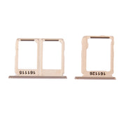 For Galaxy C9 Pro / C9000 SIM Card Tray + Micro SD Card Tray (Gold)