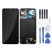 Original LCD Screen with Frame for Galaxy A50 SM-A505F with Digitizer Full Assembly(Black)