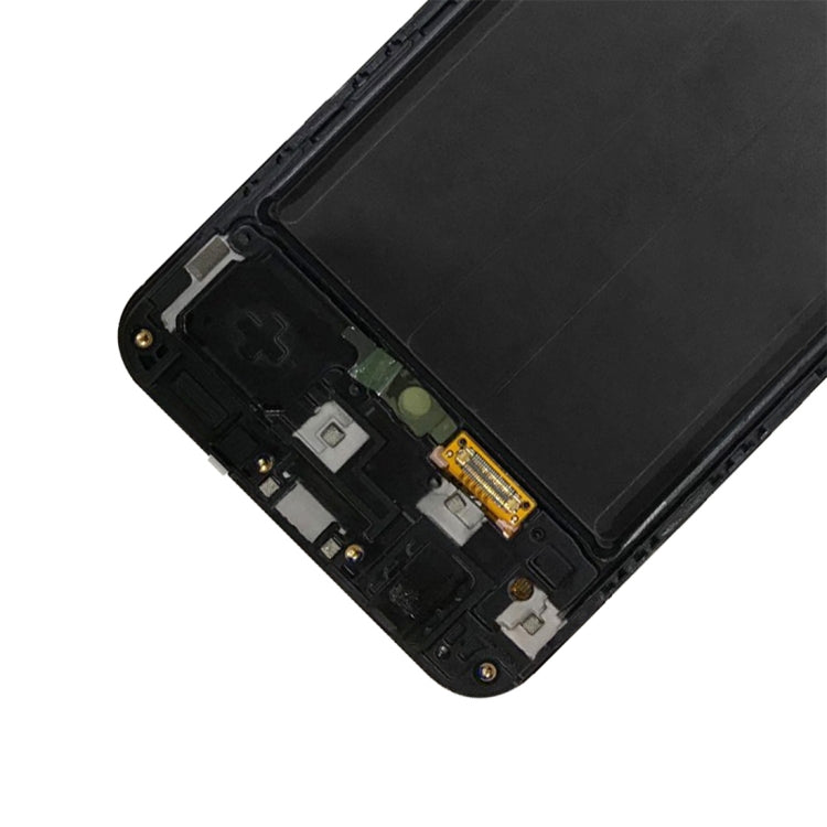 Original LCD Screen with Frame for Galaxy A50 SM-A505F with Digitizer Full Assembly(Black)
