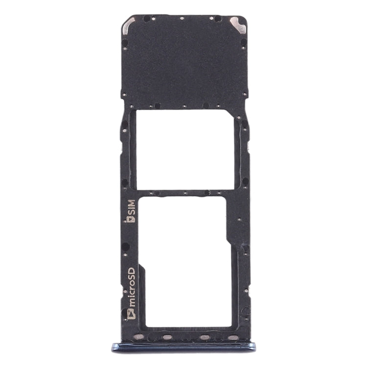 For Galaxy A7 (2018) / A750F SIM Card Tray + Micro SD Card Tray (Black)