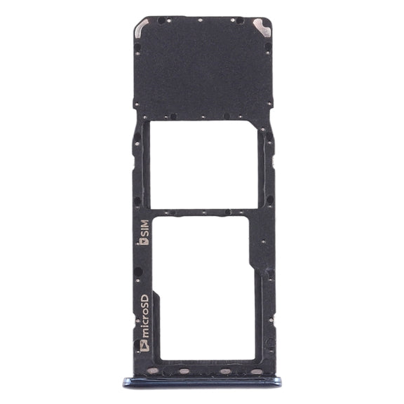 For Galaxy A7 (2018) / A750F SIM Card Tray + Micro SD Card Tray (Black)