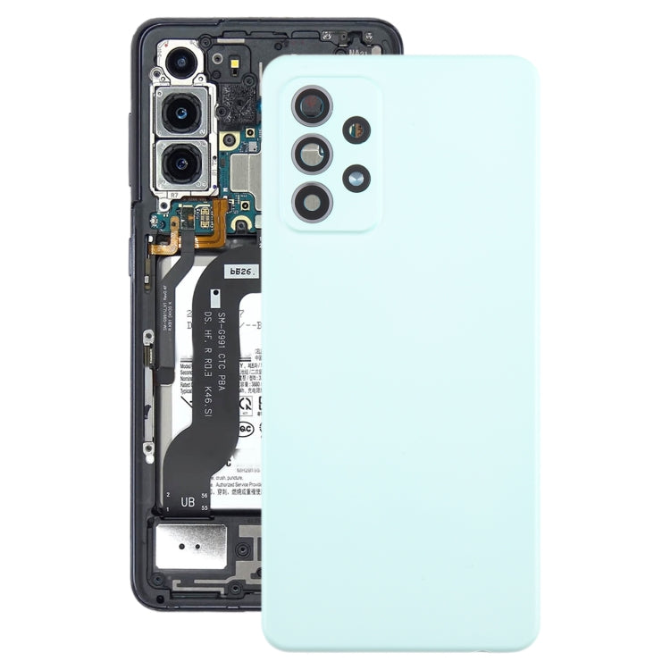 For Samsung Galaxy A52 5G / A52 4G Battery Back Cover with Camera Lens Cover(Green)