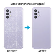 For Samsung Galaxy A32 5G Battery Back Cover with Camera Lens Cover(Black)