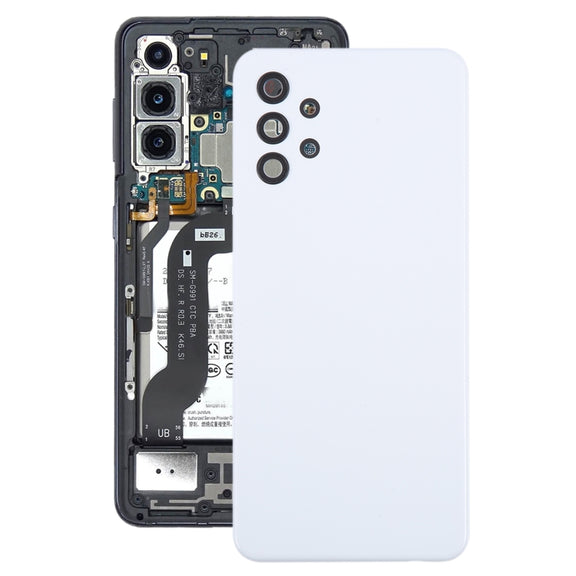 For Samsung Galaxy A32 5G Battery Back Cover with Camera Lens Cover(White)