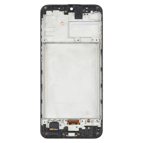 6.36 inch OLED LCD Screen for Samsung Galaxy M21 SM-M215 Digitizer Full Assembly with Frame (Black)