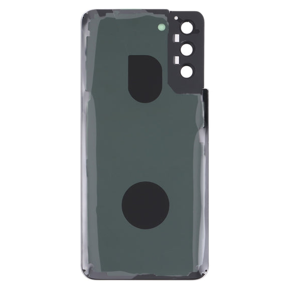 For Samsung Galaxy S21+ 5G Battery Back Cover with Camera Lens Cover (Black)