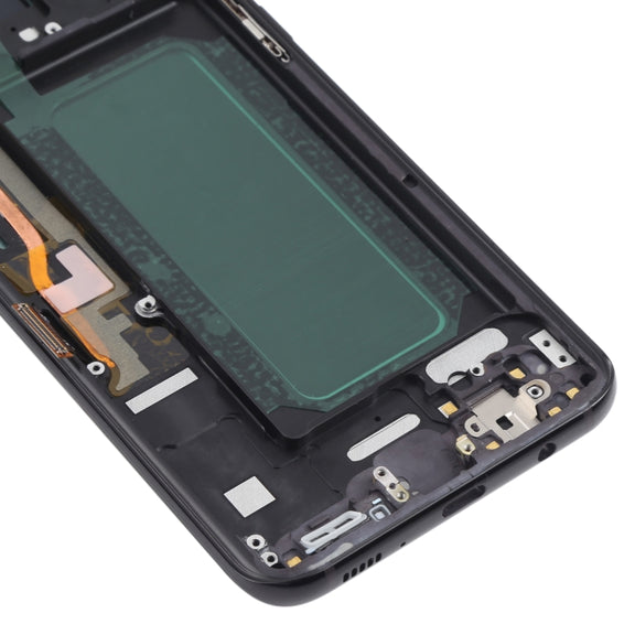 OLED LCD Screen for Samsung Galaxy S8+ SM-G955 Digitizer Full Assembly with Frame (Black)