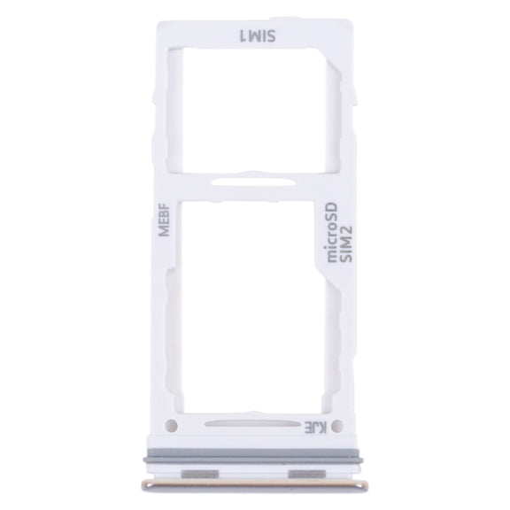 For Samsung Galaxy M52 5G SM-M526B Original SIM Card Tray + SIM Card Tray / Micro SD card tray (White)