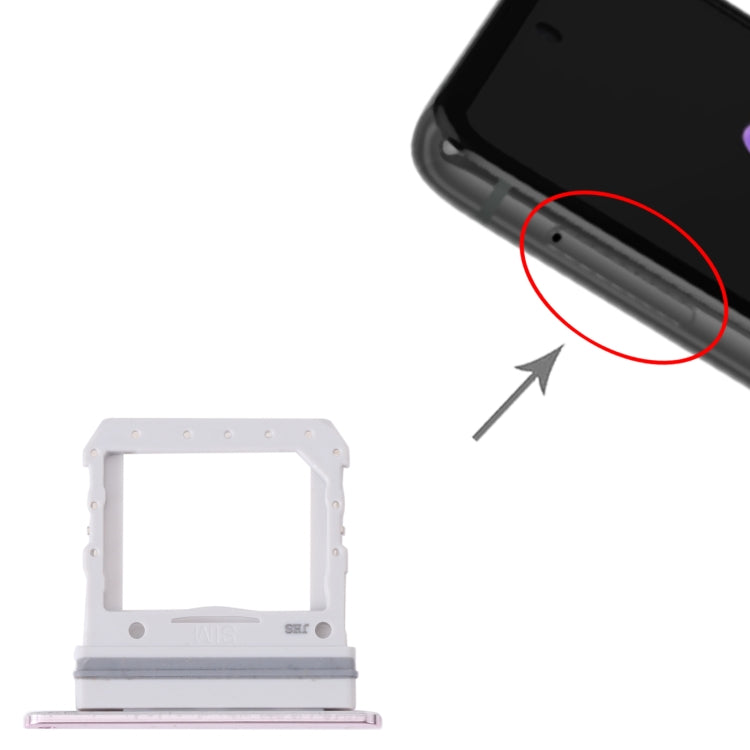 For Samsung Galaxy Z Flip 5G SM-F707B Original SIM Card Tray (Pink)