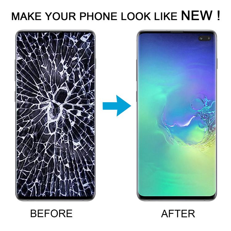 For Samsung Galaxy S10+ SM-G975F 6.38 inch TFT LCD Screen Digitizer Full Assembly with Frame, Not Supporting Fingerprint Identification(Blue)