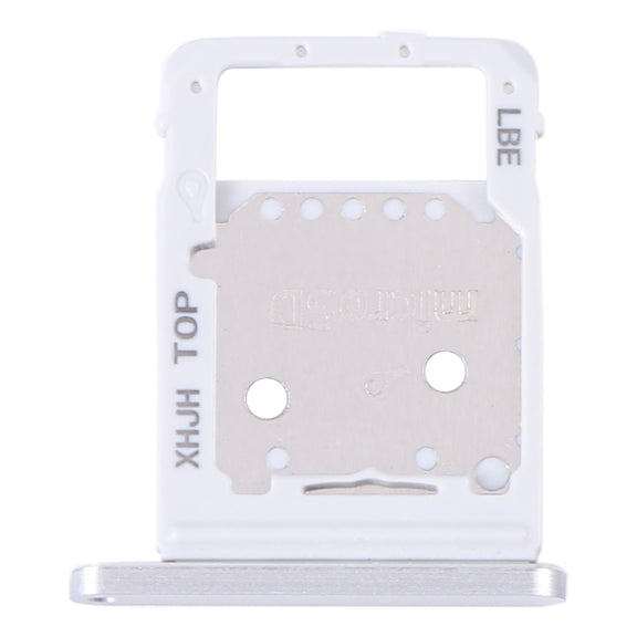 For Samsung Galaxy Tab S8+ SM-X800 Original SIM Card Tray + Micro SD Card Tray (Silver)