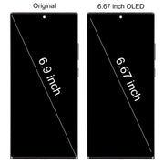 For Samsung Galaxy Note20 Ultra 5G SM-N986B 6.67 inch OLED LCD Screen Digitizer Full Assembly with Frame (Black)