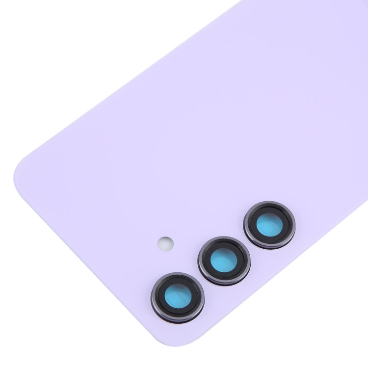 For Samsung Galaxy S24 SM-S921B OEM Battery Back Cover with Camera Lens Cover(Light Purple)