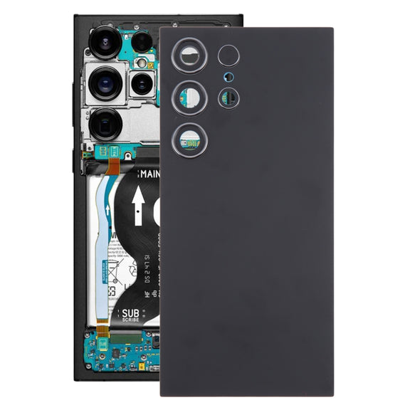 For Samsung Galaxy S24 Ultra SM-S928B OEM Battery Back Cover with Camera Lens Cover(Black)
