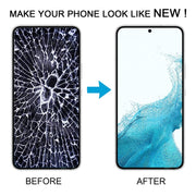 For Samsung Galaxy S22 5G SM-S901B Original LCD Screen Digitizer Full Assembly with Frame (White)