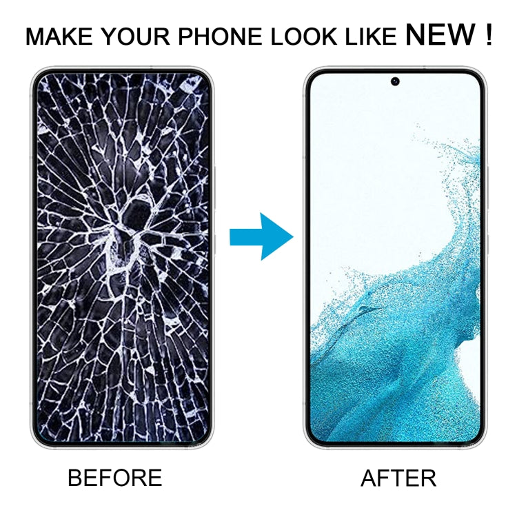 For Samsung Galaxy S22 5G SM-S901B Original LCD Screen Digitizer Full Assembly with Frame (White)