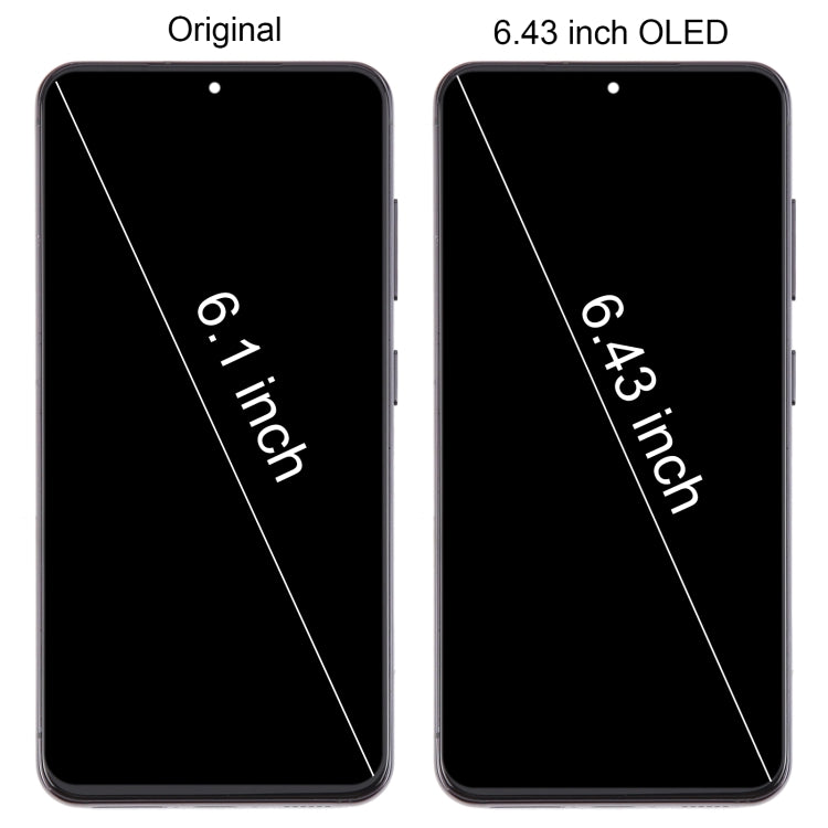For Samsung Galaxy S23 SM-S911B 6.43 inch US Version OLED LCD Screen Digitizer Full Assembly with Frame (Black)