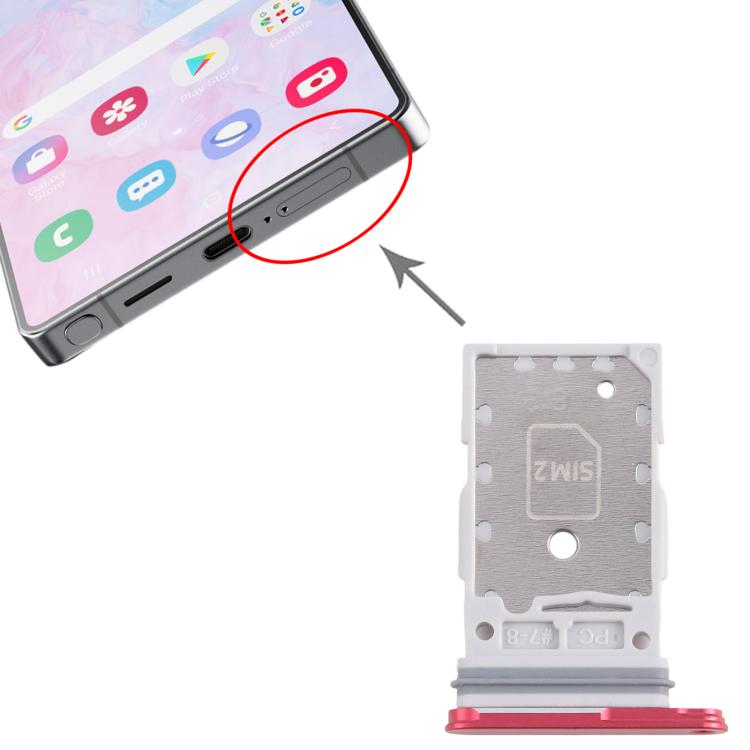 For Samsung Galaxy S25 / S25+ SM-S931/S936 Original SIM Card Tray + SIM Card Tray (Red)