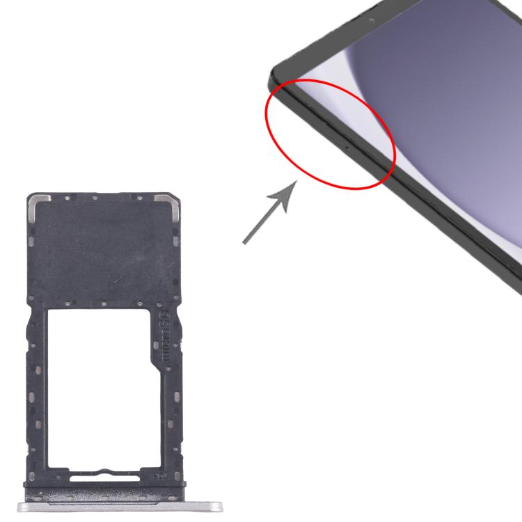 For Samsung Galaxy Tab A9 SM-X110 Micro SD Card Tray (Silver)