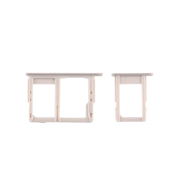 For Galaxy J5 Prime / G570 & J7 Prime / G610 SIM Card Tray + Micro SD & SIM Card Tray (Gold)