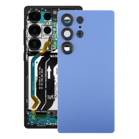 For Samsung Galaxy S25 Ultra SM-S938 OEM Battery Back Cover with Camera Lens Cover(Sea Blue)