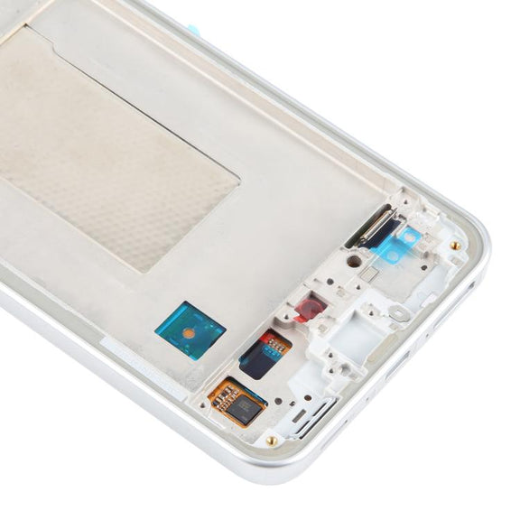 For Samsung Galaxy A36 SM-A366B Original LCD Screen Digitizer Full Assembly with Frame (Silver)