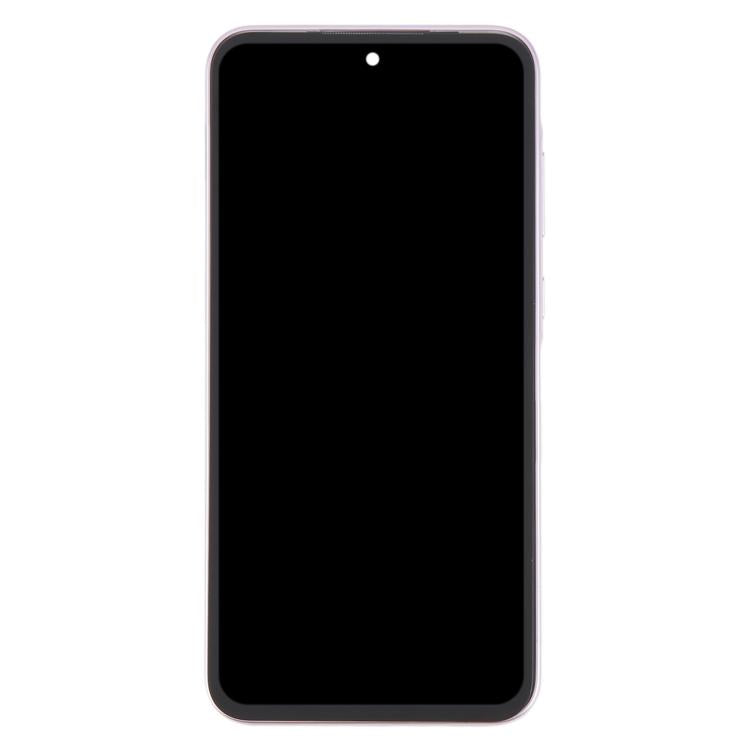 For Samsung Galaxy A35 SM-A356B Original LCD Screen Digitizer Full Assembly with Frame (Pink)