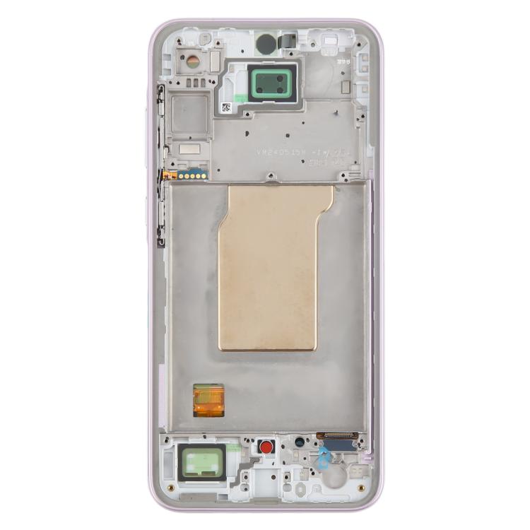 For Samsung Galaxy A35 SM-A356B Original LCD Screen Digitizer Full Assembly with Frame (Pink)
