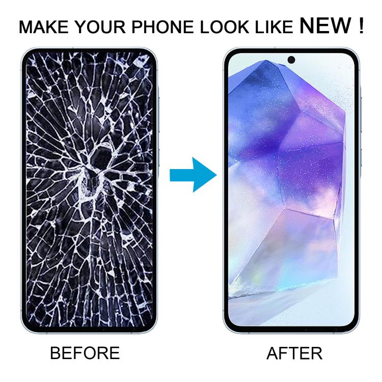 For Samsung Galaxy A55 SM-A556B Original LCD Screen Digitizer Full Assembly with Frame (Blue)