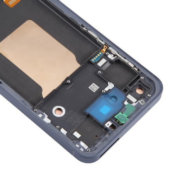 For Samsung Galaxy A55 SM-A556B OLED LCD Screen Digitizer Full Assembly with Frame (Blue)