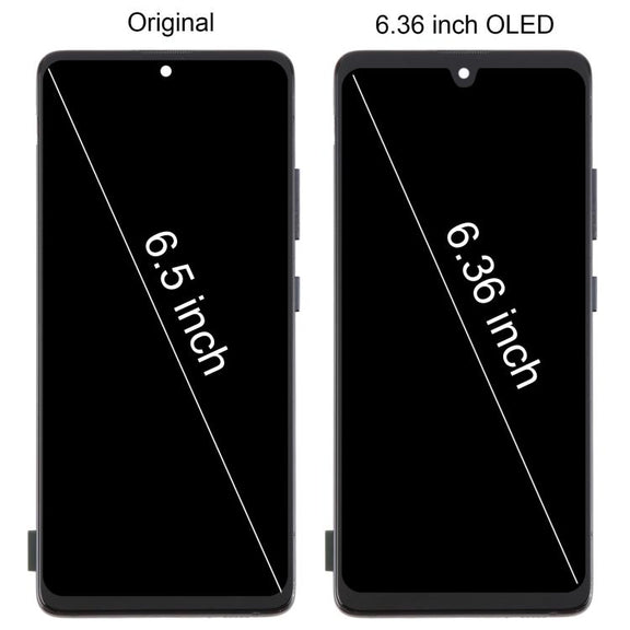 For Samsung Galaxy A51 5G SM-A516 6.36 inch OLED LCD Screen Digitizer Full Assembly with Frame (Black)