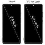 For Samsung Galaxy A51 5G SM-A516 6.43 inch OLED LCD Screen Digitizer Full Assembly with Frame (Black)