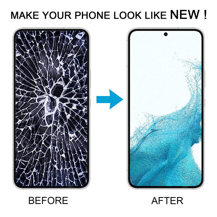 For Samsung Galaxy S22 SM-S901B 5.96 inch TFT LCD Screen Digitizer Full Assembly with Frame, Not Supporting Fingerprint Identification (Silver)