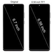 For Samsung Galaxy S20+ SM-G985F 6.58 inch TFT LCD Screen Digitizer Full Assembly with Frame, Not Supporting Fingerprint Identification (Silver)