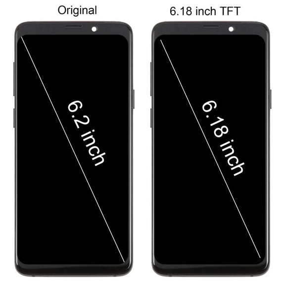 For Samsung Galaxy S9+ SM-G965F 6.18 inch TFT LCD Screen Digitizer Full Assembly with Frame (Gold)