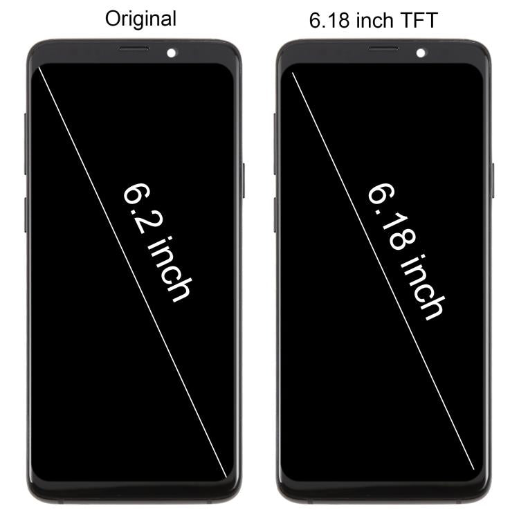 For Samsung Galaxy S9+ SM-G965F 6.18 inch TFT LCD Screen Digitizer Full Assembly with Frame (Black)