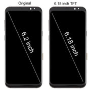 For Samsung Galaxy S8+ SM-G955F 6.18 inch TFT LCD Screen Digitizer Full Assembly with Frame (Silver)