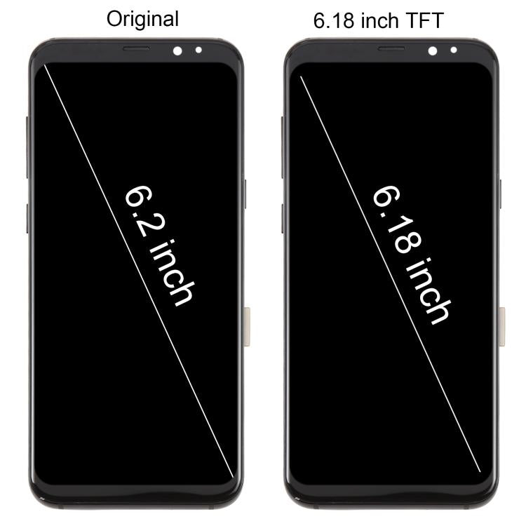 For Samsung Galaxy S8+ SM-G955F 6.18 inch TFT LCD Screen Digitizer Full Assembly with Frame (Gold)