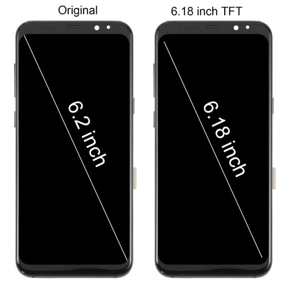 For Samsung Galaxy S8+ SM-G955F 6.18 inch TFT LCD Screen Digitizer Full Assembly with Frame (Gold)