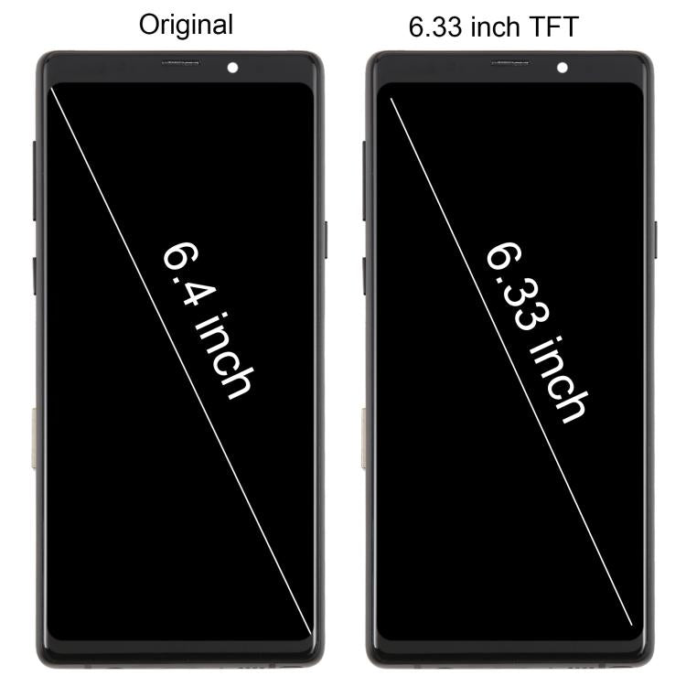 For Samsung Galaxy Note9 SM-N960F 6.33 inch TFT LCD Screen Digitizer Full Assembly with Frame (Gold)