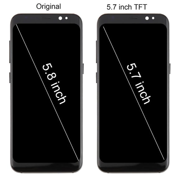 For Samsung Galaxy S8 SM-G950F 5.7 inch TFT LCD Screen Digitizer Full Assembly with Frame (Blue)