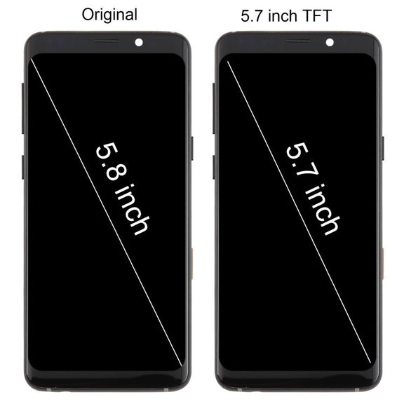 For Samsung Galaxy S9 SM-G960F 5.7 inch TFT LCD Screen Digitizer Full Assembly with Frame (Purple)